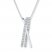 Bar Necklace 1/4 ct tw Diamonds 10K White Gold