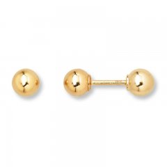 Children's Ball Earrings 14K Yellow Gold