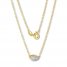 Petite Diamond Necklace 1/10 ct tw Round-cut 10K Yellow Gold