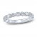 Monique Lhuillier Bliss Diamond Anniversary Band 1/2 ct tw Marquise & Round-cut 18K White Gold