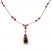 Le Vian Chocolatier Quartz/Sapphire Necklace 1 ct tw Diamonds 14K Strawberry Gold