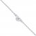 Rose Anklet Sterling Silver 9" Length