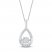 Unstoppable Love Diamond Necklace 1/4 ct tw 10K White Gold 19"