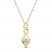 Diamond Necklace 1/10 ct tw Round-cut 10K Yellow Gold