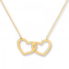 Heart Necklace 14K Yellow Gold