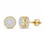 Men's Diamond Earrings 1/2 ct tw 10K Yellow Gold