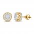 Men's Diamond Earrings 1/2 ct tw 10K Yellow Gold