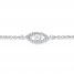 Eye Anklet 1/10 ct tw Diamonds Sterling Silver