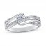 Diamond Engagement Ring 5/8 ct tw Round-cut 14K White Gold