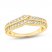 Diamond Contour Ring 1/2 ct tw Round-cut 14K Yellow Gold