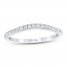 First Light Diamond Wedding Band 1/6 ct tw Round-cut 14K White Gold