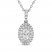 Forever Connected Diamond Necklace 1/4 ct tw Round-Cut 10K White Gold 18"