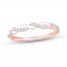 Diamond Anniversary Ring 1/15 ct tw Round-cut 10K Rose Gold