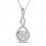 Neil Lane Diamond Necklace 3/8 ct tw 14K White Gold 19"