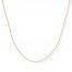 Box Chain Necklace 14K Yellow Gold 20" Length