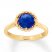 Lab-Created Sapphire Ring 10K Yellow Gold