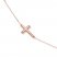 Cross Bracelet 14K Rose Gold