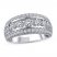 Diamond Anniversary Ring 1 ct tw Round-cut 10K White Gold