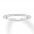 Diamond Wedding Band 1/8 ct tw Round-cut 14K White Gold