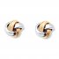 Love Knot Earrings 14K Two-Tone Gold