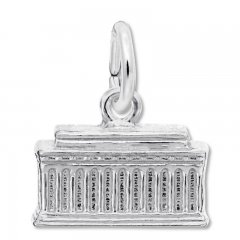 Lincoln Memorial Charm Sterling Silver