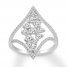 Diamond Ring 3/4 ct tw Round-cut 10K White Gold