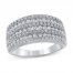 Diamond Anniversary Ring 1 ct tw 10K white Gold