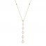 Le Vian Pearl Lariat Necklace 1/10 ct tw Diamonds 14K Honey Gold