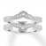 Diamond Enhancer Ring 1/4 ct tw Round-cut 14K White Gold