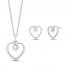 Hallmark Diamonds Boxed Set 1/8 ct tw Round-cut Sterling Silver