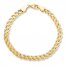 Braided Rope Bracelet 10K Yellow Gold 7.25" Length