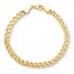 Braided Rope Bracelet 10K Yellow Gold 7.25" Length