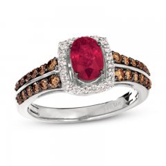 Le Vian Ruby Ring 1/2 ct tw 14K Vanilla Gold