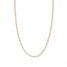 24" Figaro Chain Necklace 14K Yellow Gold Appx. 2.36mm