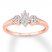 Diamond Promise Ring 1/6 Carat tw Round-cut 10K Rose Gold