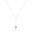 Crucifix Necklace 10K Yellow Gold 18"