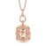 Le Vian Morganite Necklace 1/5 ct tw Diamonds 14K Strawberry Gold 18"