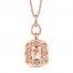 Le Vian Morganite Necklace 1/5 ct tw Diamonds 14K Strawberry Gold 18"