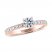 THE LEO Ideal Cut Diamond Engagement Ring 3/4 ct tw Round-cut 14K Rose Gold