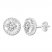 Diamond Earrings 1/5 ct tw Round-cut 10K White Gold