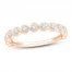 Diamond Anniversary Ring 1/10 ct tw Round-cut 10K Rose Gold