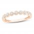 Diamond Anniversary Ring 1/10 ct tw Round-cut 10K Rose Gold