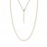 16" Adjustable Round Wheat Chain 14K Yellow Gold Appx. 1.05mm