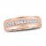 Men's Diamond Wedding Band 1/6 ct tw Round-cut 10K Rose Gold