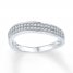 Diamond Anniversary Ring 1/5 ct tw Round-cut Sterling Silver