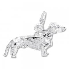 Dachshund Charm Sterling Silver