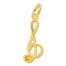 Treble Clef Charm 14K Yellow Gold