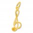 Treble Clef Charm 14K Yellow Gold