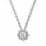 Diamond Necklace 1/4 ct tw Round-cut 10K White Gold