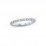 Monique Lhuillier Bliss Diamond Wedding Band 3/4 ct tw Round-cut 18K White Gold